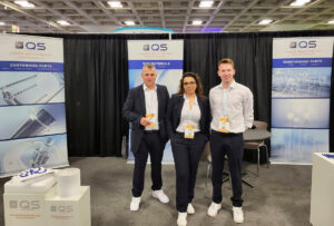 Joel from Quartz Solutions, along with Roland and Rosalba, GVB colleagues, at SEMICON West.