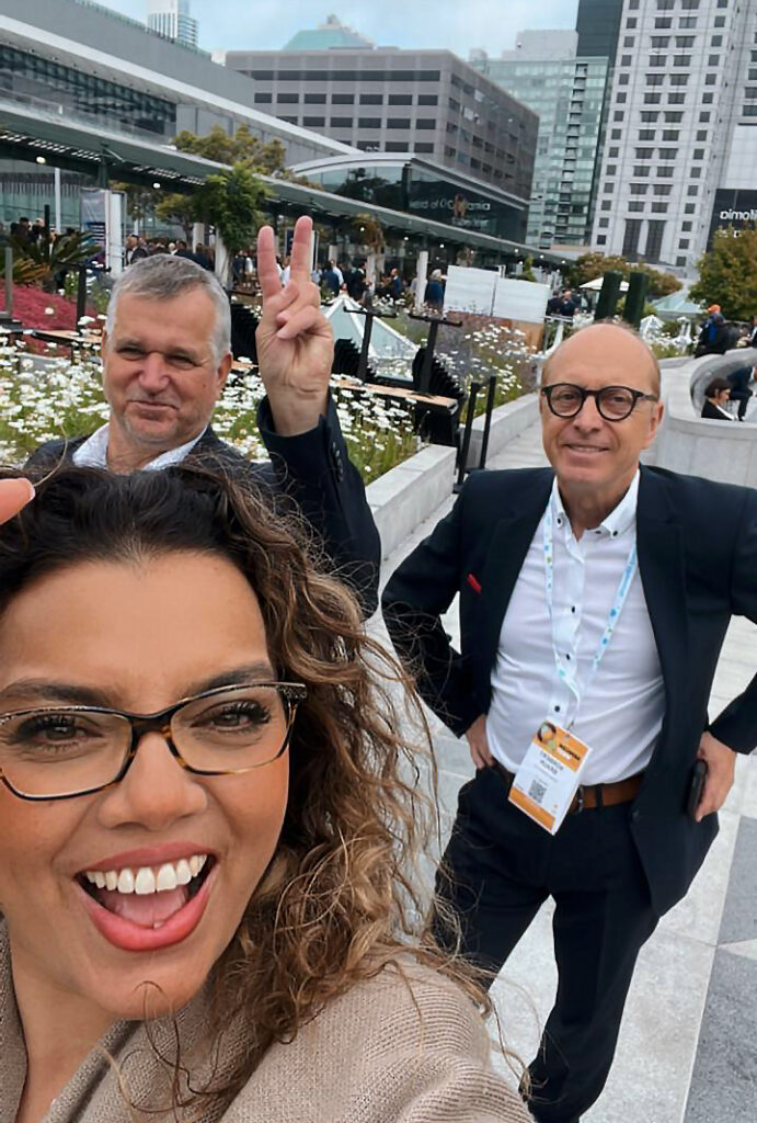 Roland Förster, Norbert Braun, and Rosalba Espinosa enjoying their time at SEMICON West 2024.